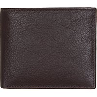 John Lewis Katta Aniline Bifold Leather Wallet, Oxblood