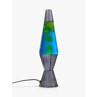 Lava Lamp Table Lamp, Charcoal / Teal / White