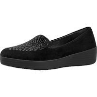 FitFlop Embellished Sneaker Loafers, Black