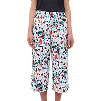 Ted Baker Colour By Numbers Kayaa Wide Leg Angle Grazer Trousers, Ivory/Multi