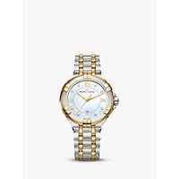 Maurice Lacroix AI1004-PVY13-171-1 Women's Aikon Two Tone Diamond Date Bracelet Strap Watch, Silver/Gold
