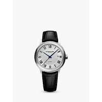 Raymond Weil 2237-STC00659 Men's Maestro Automatic Date Leather Strap Watch, Black/Silver