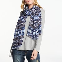 AND/OR Aztec Print Scarf, Blue Mix