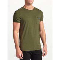 Scotch & Soda Dyed Pocket Logo T-Shirt, Army