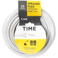 Time 79 Strand Figure 8 Twin Speaker Cable 0.2mm² White 25m