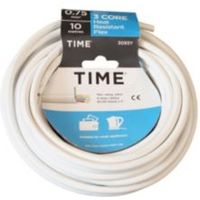 Time 3 Core Heat Resistant Flexible Cable 0.75mm² 3093Y White 10m