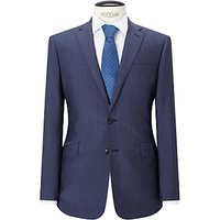 Richard James Mayfair Wool Mohair Tonic Slim Suit Jacket, Blue