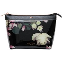 Ted Baker Zaire Kensington Floral Makeup Bag, Black