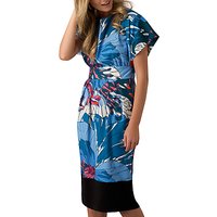 Closet Kimono Contrast Hem Dress, Multi