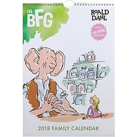 Roald Dahl BFG A3 2018 Family Calendar