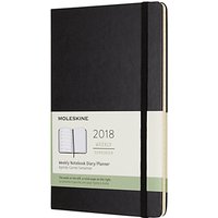 Moleskine 12-Month Large Weekly Hard Cover Diary/Notebook 2018