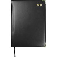 Collins Classic Manager 2018 Desk Diary, Black