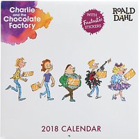 Roald Dahl Charlie And The Chocolate Factory 2018 Calendar