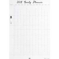 Kikki.K 2018 Yearly Planner White Board