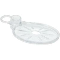 Triton Shower Accessories Clear Rail Mounted Soap Dish