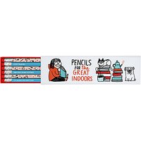 Gemma Correll Great Indoors Boxed Pencils, Pack Of 6