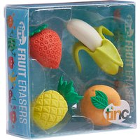 Tinc Fruit Scented Eraser, Set Of 4