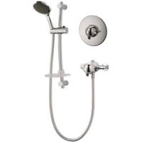 Triton Saro Rear Fed Chrome Effect Thermostatic Concentric Mixer Shower