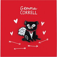 Gemma Correll Puggy Valentine Pin Badge