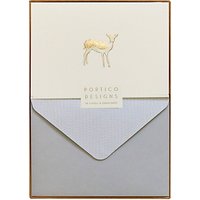 Portico Foiled Box Deer Letters, Pack Of 10