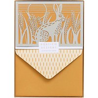 Portico Laser Cut Hare Notecards, Box Of 10