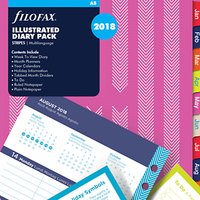 Filofax Illustrated Stripe Week On 2 Pages 2018 Diary Pack