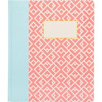 Ohh Deer A5 Moroccan Tile Notebook, Pink