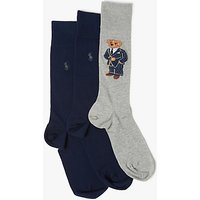 Polo Ralph Lauren Bear Socks Gift Box, Pack Of 3, Multi