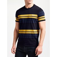 Fred Perry Multi Stripe T-Shirt, Navy