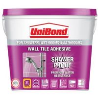 Unibond Showerproof Ready To Use Wall Tile Adhesive Beige 10L