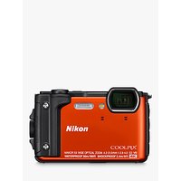 Nikon COOLPIX W300 GPS Waterproof, Freezeproof, Shockproof, Dustproof Digital Camera, 16MP, 4K UHD, 5x Optical Zoom, Bluetooth, 3 LCD Screen, Orange