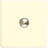 Varilight 6A 1-Way Single White Chocolate Push Light Switch