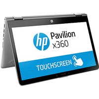 HP Pavilion 14-ba016na Convertible Laptop, Intel Core I3, 8GB RAM, 128GB M.2 SSD, 14”, Mineral Silver