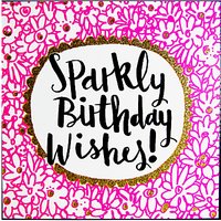 Rachel Ellen Sparkly Birthday Wishes Card
