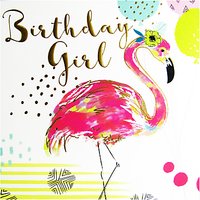 Belly Button Designs Flamingo Birthday Girl