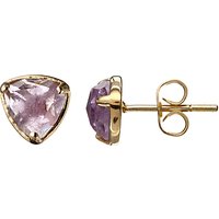 John Lewis Gemstones Amethyst Stud Earrings, Purple