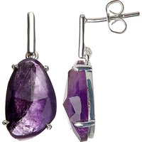 John Lewis Gemstones Amethyst Drop Earrings, Purple