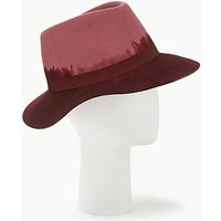 Unmade Dip Dye Wool Felt Trilby Hat