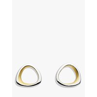 Kit Heath Coast Shore Gold Plated Sandblast Stud Earrings