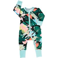 Bonds Baby New Era Abstract Floral Print Wondersuit Sleepsuit, Black