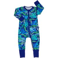 Bonds Baby Ribby Airlie Croc Wondersuit, Blue/Green