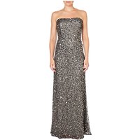 Adrianna Papell Strapless Crunchy Bead Gown, Lead
