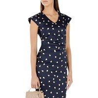 Marc Cain Ruched Printed Dress, Nightshade