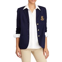Lauren Ralph Lauren Desislava Bullion Crest Sweater Blazer, Navy