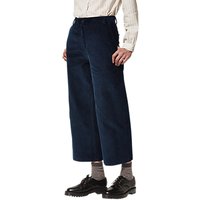 Toast Cropped Corduroy Straight Leg Trousers, Navy