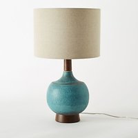 West Elm Modernist Table Lamp, Turquoise
