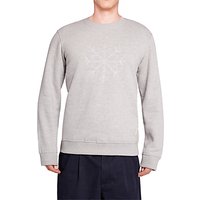 HYMN Flakes Snowflake Sweatshirt, Grey