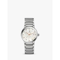 Rado R30027923 Women's Centrix Automatic Date Diamonds Bracelet Strap Watch, Silver