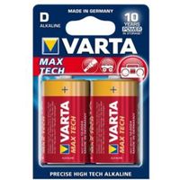 Varta Max Tech D Alkaline Battery Pack Of 2