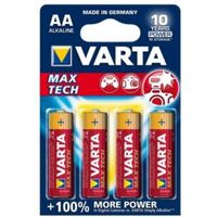 Varta Max Tech AA Alkaline Battery Pack Of 4